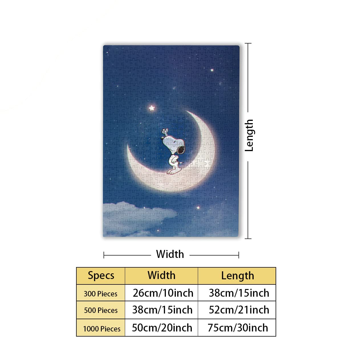 Amazon.co.jp: ピーナッツ スヌーピー 星 月 1000ピース パズル